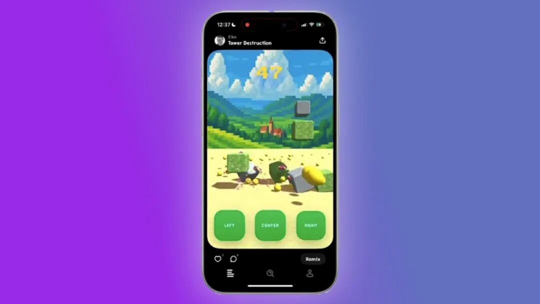 Spielwerk: a vertical, infinite-scroll feed of mini-games — TikTok for games.