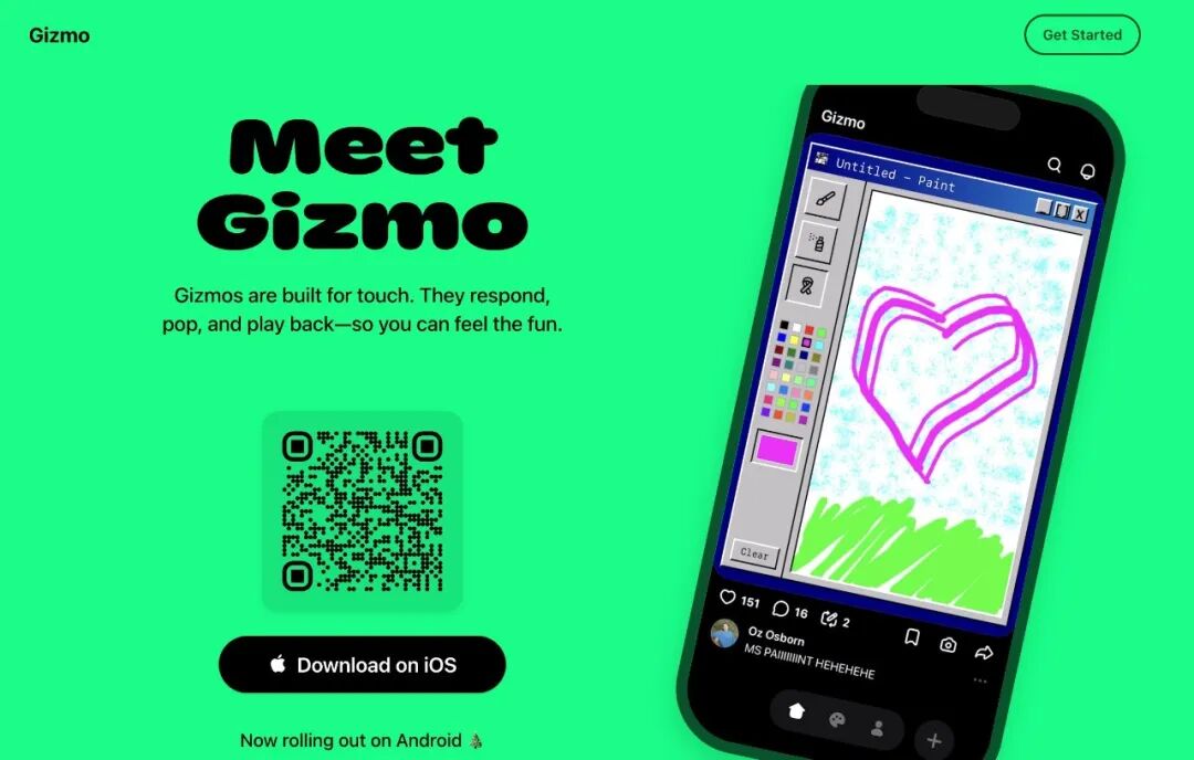 Gizmo: TikTok for interactive content — games, puzzles, interactive art.