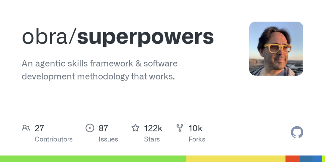 obra/superpowers — a Shell-based agentic skills framework, GitHub Trending #1.
