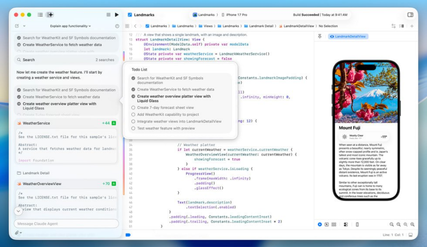 Claude Agent can already write code and run tests autonomously — Siri can't even do cross-app actions.