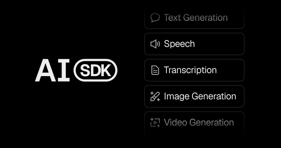 AI SDK: a unified TypeScript AI toolkit, npm install ai.
